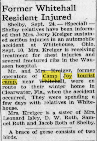 Camp Joy - Sep 24 1946 Article (newer photo)